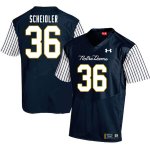 Notre Dame Fighting Irish Men's Eddie Scheidler #36 Navy Under Armour Alternate Authentic Stitched College NCAA Football Jersey TNK7899HW